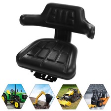 Black Universal Tractor Seat Universal Excavator Forklift Trencher Seat