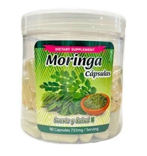 Moringa (Oleifera Leaf) 90 Capsules 735mg 100% Natural