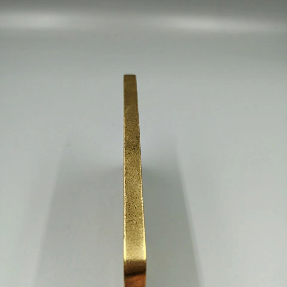 Herramienta de caligrafía vintage de piedra de tinta de cigarra dorada de latón de 14,5 cm decoración de colección Foto 3 de 4