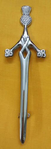 Scottish Kilt Pin Various Design Chrome/Highland Kilt Pins Metal 4''/Pin Brooch - Picture 3 of 36