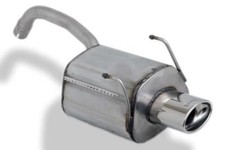 ULTER Sportauspuff 1x120x80mm oval für Fiat 500 ab Bj. 07 1.2l 1.4l Edelstahl