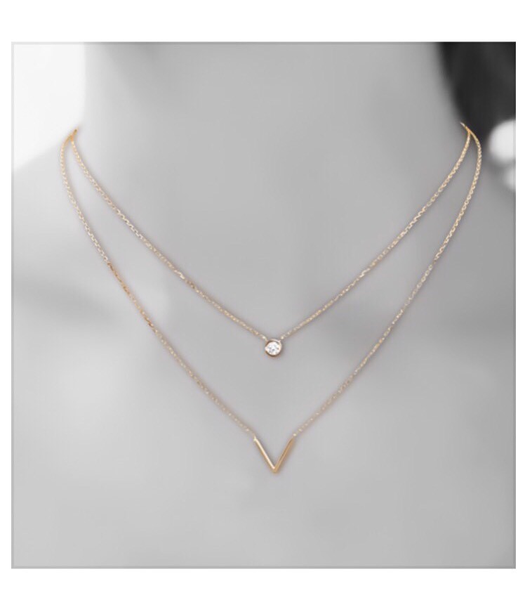 Collier Double Rangs en Plaqué Or Intemporel pour Sublimer vos Tenues de Bureau