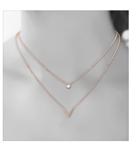 Carissima Gold Collana Donna 9 carati oro bicolore trasparente