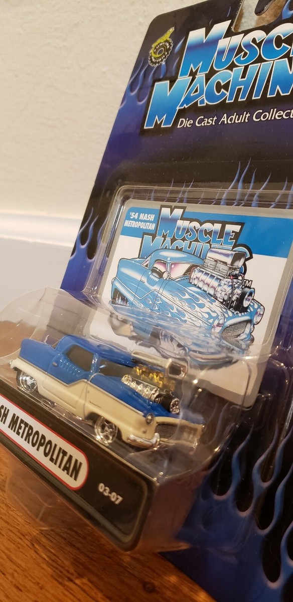 Miniature Muscle Machines 1/64 – Nash Metropolitan 1954, Diecast, Modèle 71161 03-07