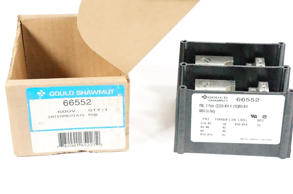 2 Pole Power Distribution Terminal Block 2/0 1/0 4 8 15 Position 10 12 14 AWG - Image 2 of 4