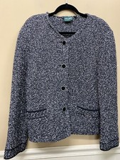 GEIGER Austria Black Boiled Wool Jacket Blazer Womens Size 40