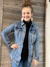 Tribal Maxi Jacket With Snap Closure