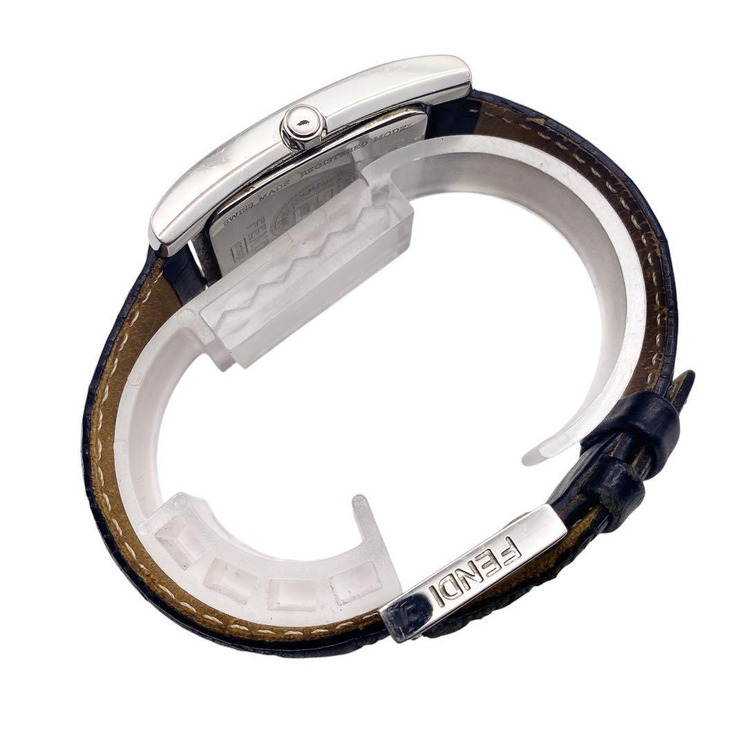 Fendi Smoseko Square Silver Men's Watch 1263 - Authentic