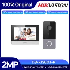 Hikvision IP Video Intercom Kit DS-KIS603-P Doorbell 2MP HD Camera Two-way Audio