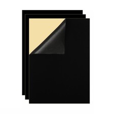 YaoHui 3-Pack Self-Adhesive Felt 8.3 inches x 11.8 x 1mm, Black