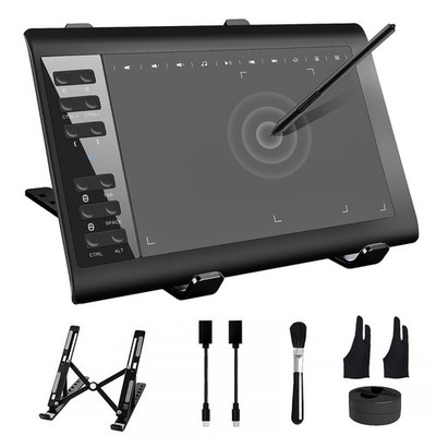 Graphics Drawing Tablet with Stand,10x6 Inch Drawing Tablet with 8192 Level P...