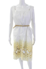 Elie Tahari Sleeveless Zipped Dress Multicolor Size 14