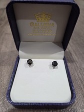 2 Carat Black Diamond Round Earrings