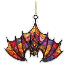 Halloweens Acrylic Ornament, Halloween Tree and Window Decorations - Bat