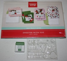 Stampin Up Retired SWEETER WITH YOU Paper Pumpkin Kit NEW Stamp Set Ink Spot