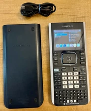 Texas Instruments TI Nspire CX Graphing Calculator With Cable W/Charger Tested