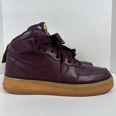 Nike Air Force 1 Mid '07 LV8 Size 10.5 Mens Night Maroon