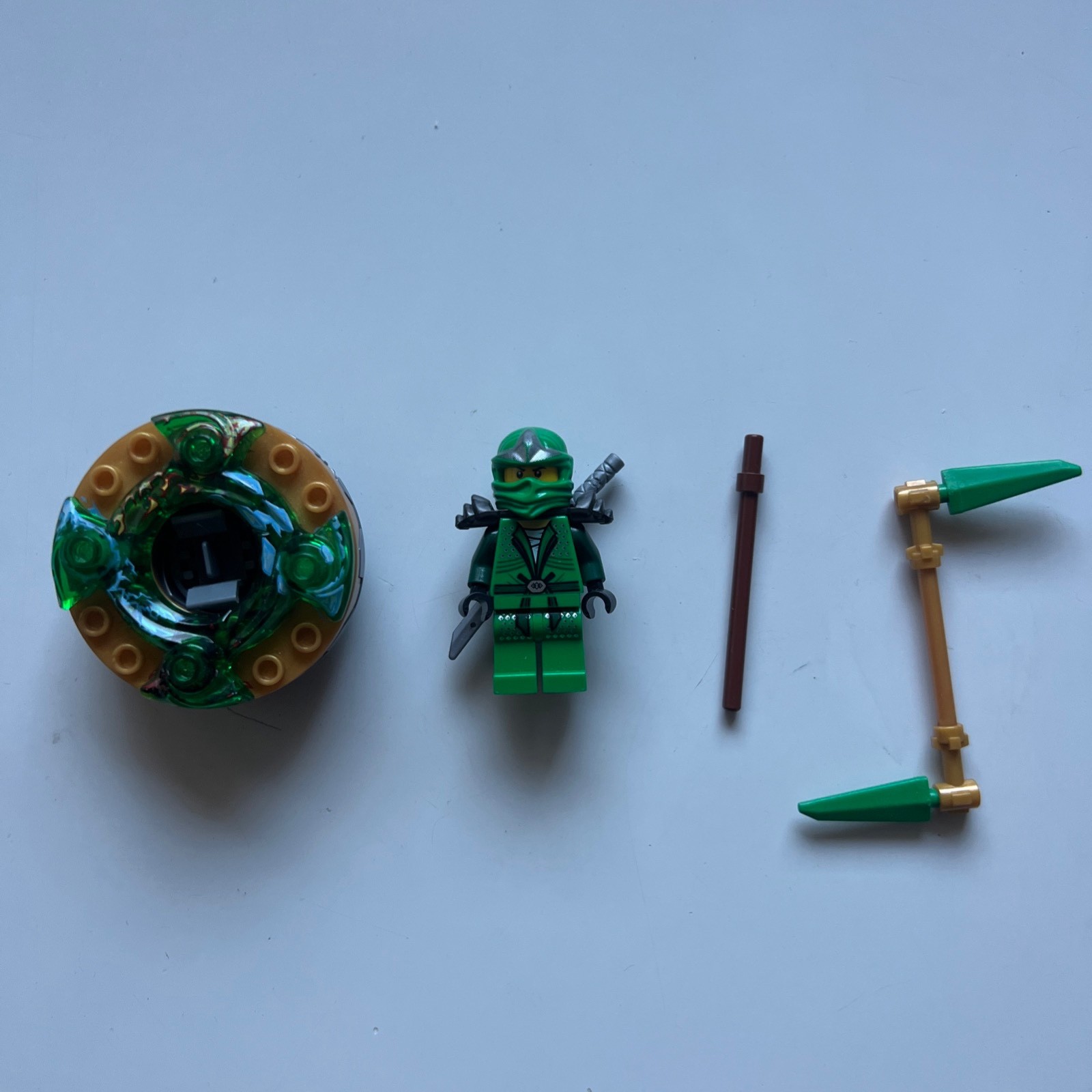 LEGO NINJAGO Lloyd ZX Minifigure njo0065 9450 9574 Shoulder Armor + Spinner Rare