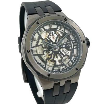 EDOX DELFIN Meccano 85303-357GN-NGN SS Rubber Men's Automatic Rank A Wristwatch