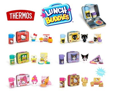 2  Lunch Buddies Thermos Wave 1 Hello Kitty & Friends  1 Blind Box