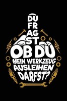 Notizbuch Kfz-Mechaniker 100 Seiten A5 Schwarz, Fahrzeug-Werkstatt, Handbuch
