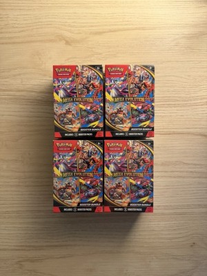 Mega Evolutions Booster Bundle (Set Of 4) Factory Sealed!