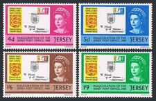 Jersey 22-25,MNH.Michel 22-25. Independent Postal Service,1969.QE II,Arms.