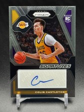2023-24 Panini Prizm - Rookie Signatures Colin Castleton #RSI-CNC Lakers