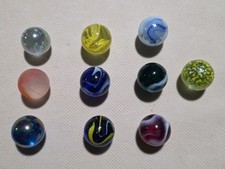 Lot Of 10 New Glass MARBLES From Switzerland