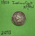 1902  Indian Head Cent / Penny 1c Xf / AU