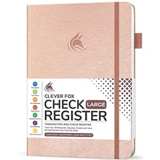  Check Register Book - Deluxe Transaction Register, Accounting Ledger Book, 