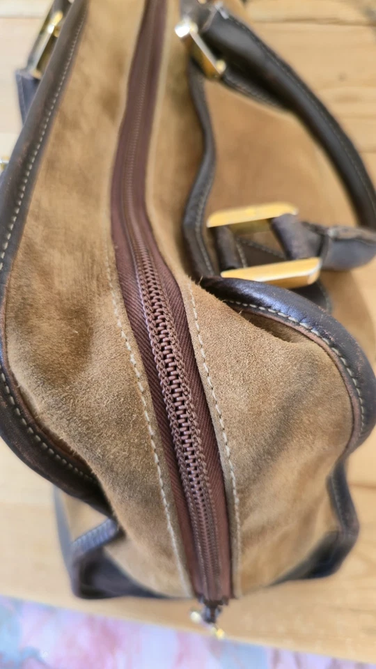 Bolso de mano vintage de gamuza Amazona LOEWE anagrama  Foto 4 de 4