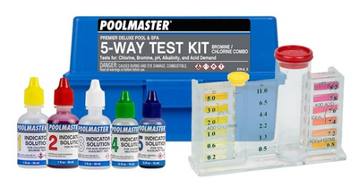 #ad Poolmaster 22270 5 Way Swimming Pool or Spa Water Chemistry Test Kit with Ca... $32.39