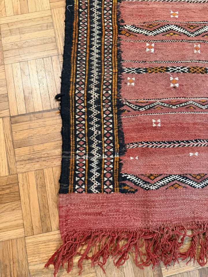 Винтажный ковер Kilim марокканский родной ковер племенной юго-западный ковер килим - Изображение 4 из 4