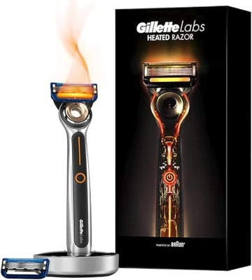 Gillette Labs Heated Razor - Handle/ 2 Blades/ Holder/ Charging Dock Set New - Image 1 of 4