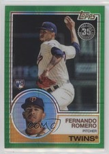 2018 Topps Silver Pack 1983 Design Chrome Green 22/99 Fernando Romero #111 0b2