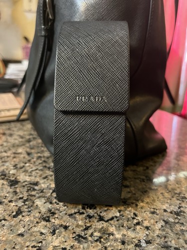 PRADA Black Flip Top Hard Case for Glasses & Sunglasses Unisex