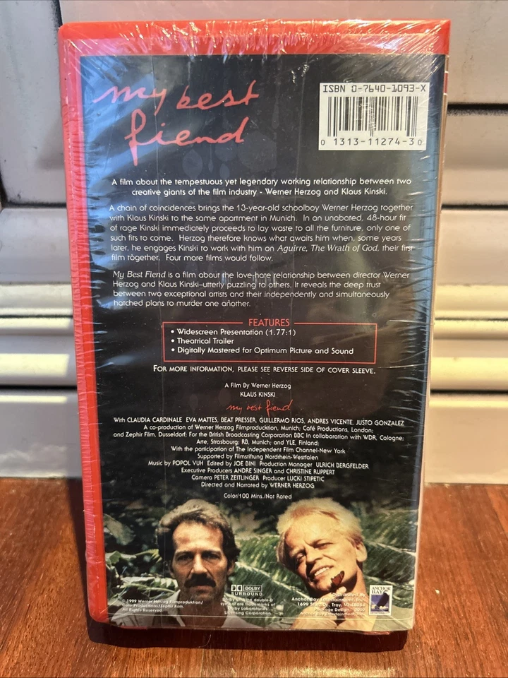 My Best Fiend (VHS, 2000) Werner Herzog Klaus Kinski Collector's Edition Sealed! - Image 2 of 4