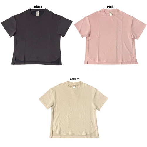 Member's Mark Women's Relaxed Fit Drop-Tail Hem Sandwash Short Sleeve Tee