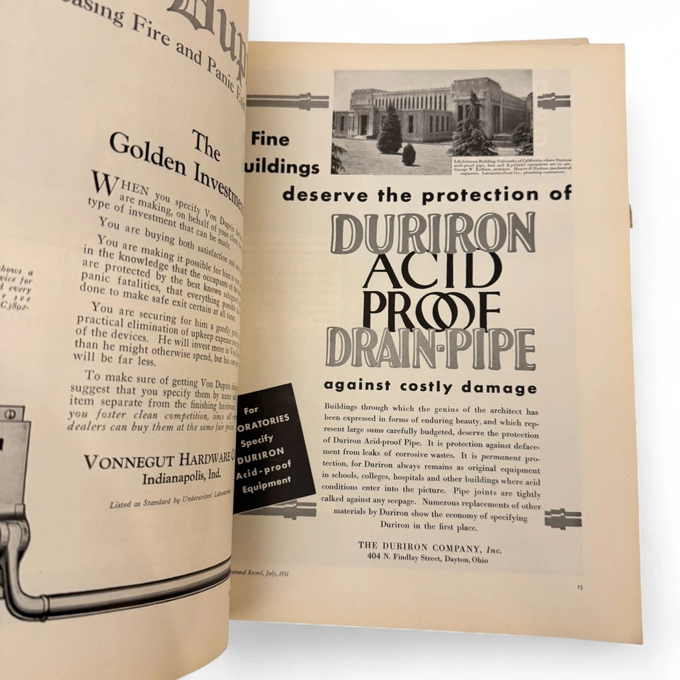 Architectural Record July 1931 – Classical & Modern Building Design Issue - Image 2 of 4