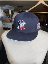 SUPER RARE MINTAGE New York Yankee Stadium Give Away Patriotic Baseball Hat Cap