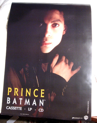 PRINCE - BATMAN - Poster Plakat GEROLLT - Soundtrack Promotion - ORIGINAL