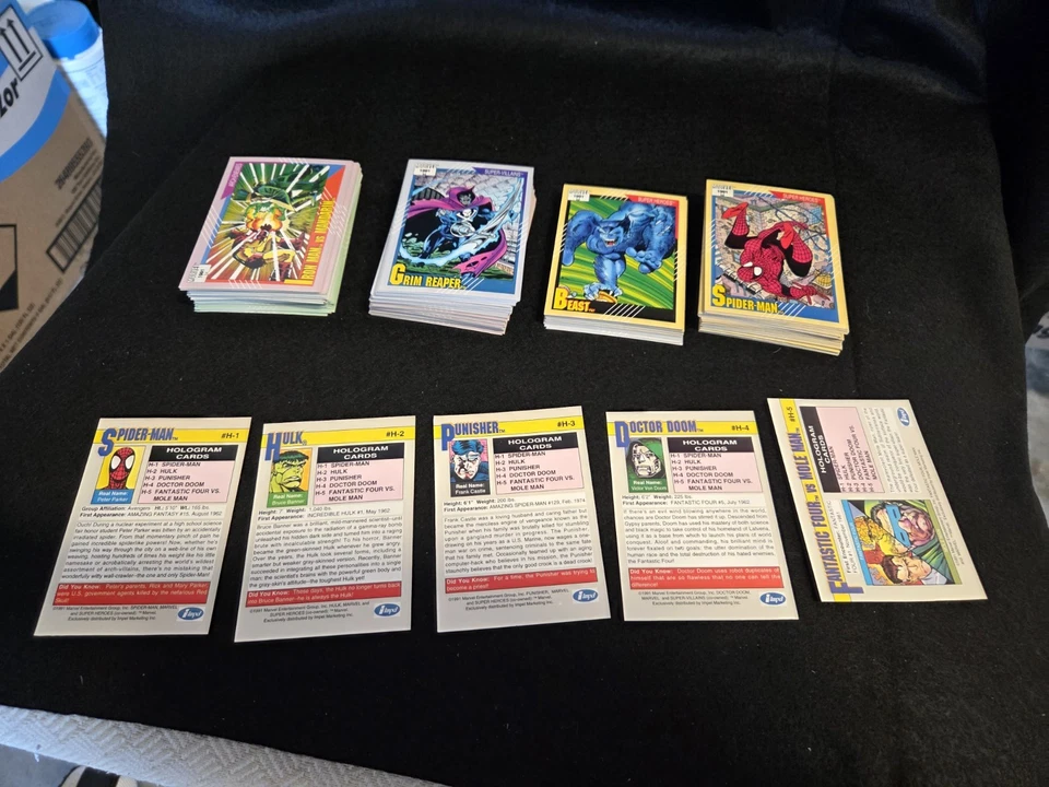 1991 Marvel Universe Series 2 Impel Trading Cards Complete Set 1-162 + 5 Holo - Image 2 of 4