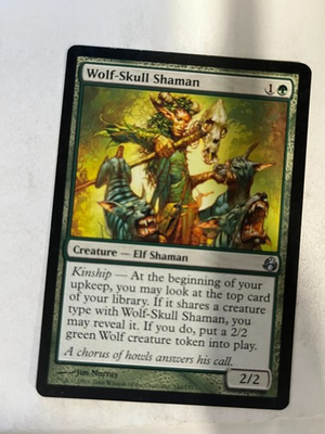 #ad Wolf Skull Shaman Morningtide Magic the Gathering MTG $1.39
