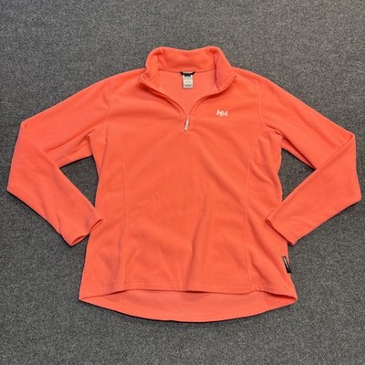 Helly Hansen Quarter Zip Sweater Womens XL Pink Running X-Cool Active Wear