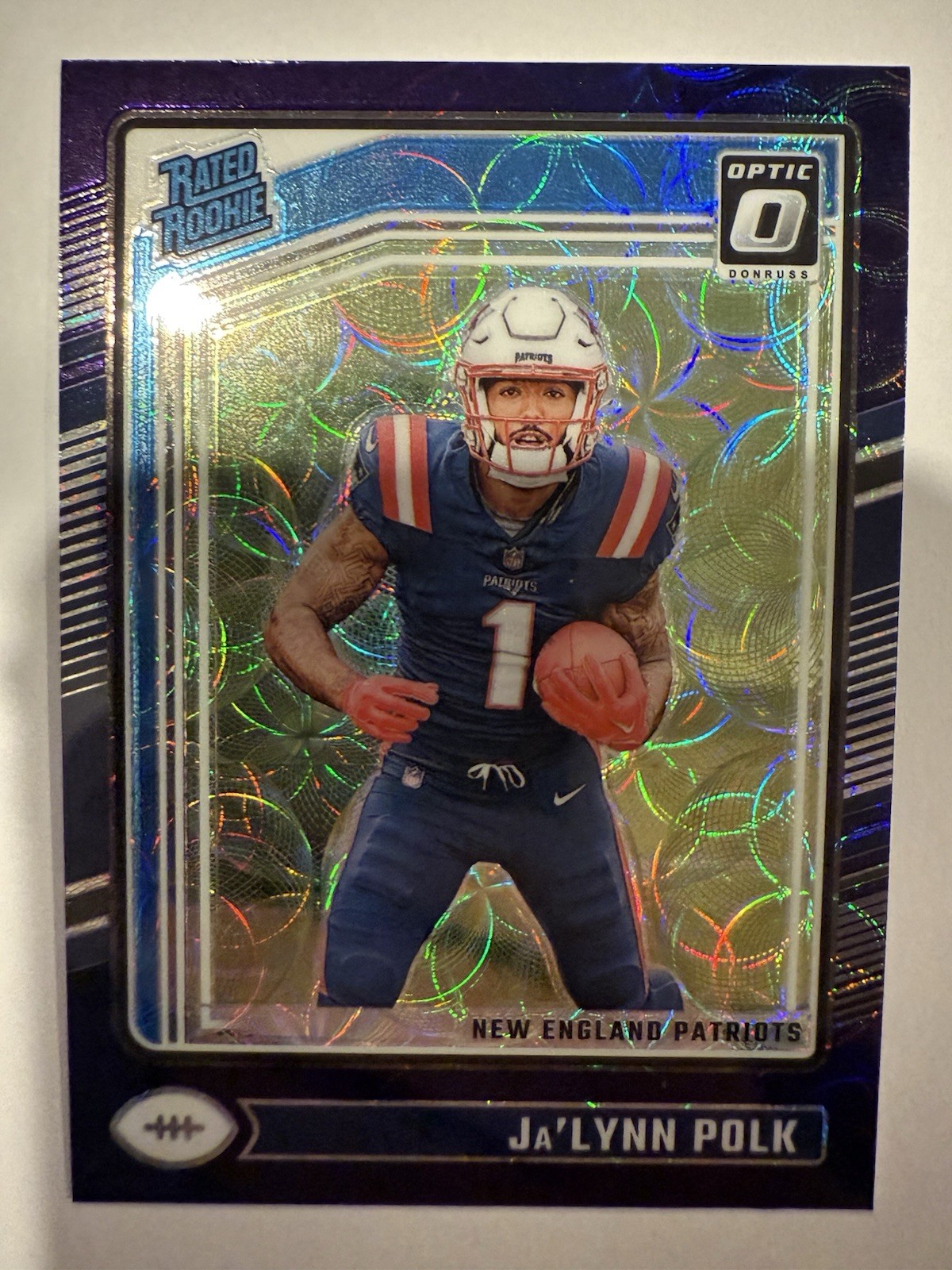 Ja'Lynn Polk 2024 Panini Donruss Optic - Rated Rookie #240 Purple Scope Prizm...