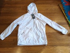 New Balance Jacket Womens Xl White Lined Full...