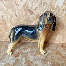 Vintage Coopercraft China Bloodhound Dog Figurine 20x21cm