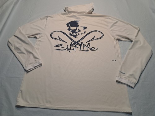 Chemise De Pêche Homme Salt Life SLX UV Vapor - Taille M - Manches Longues - Protection UV30