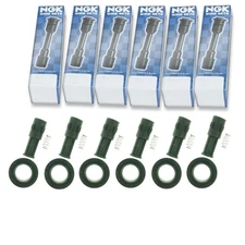 6 pcs NGK Ignition Coil Boot for 2009 GMC Acadia 3.6L V6 - Direct Spark Plug ow